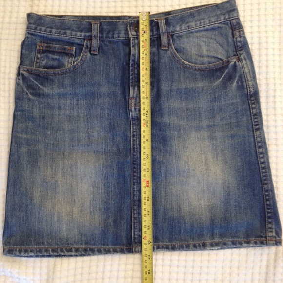 Denim mini tight skirt - Picture 5 of 7